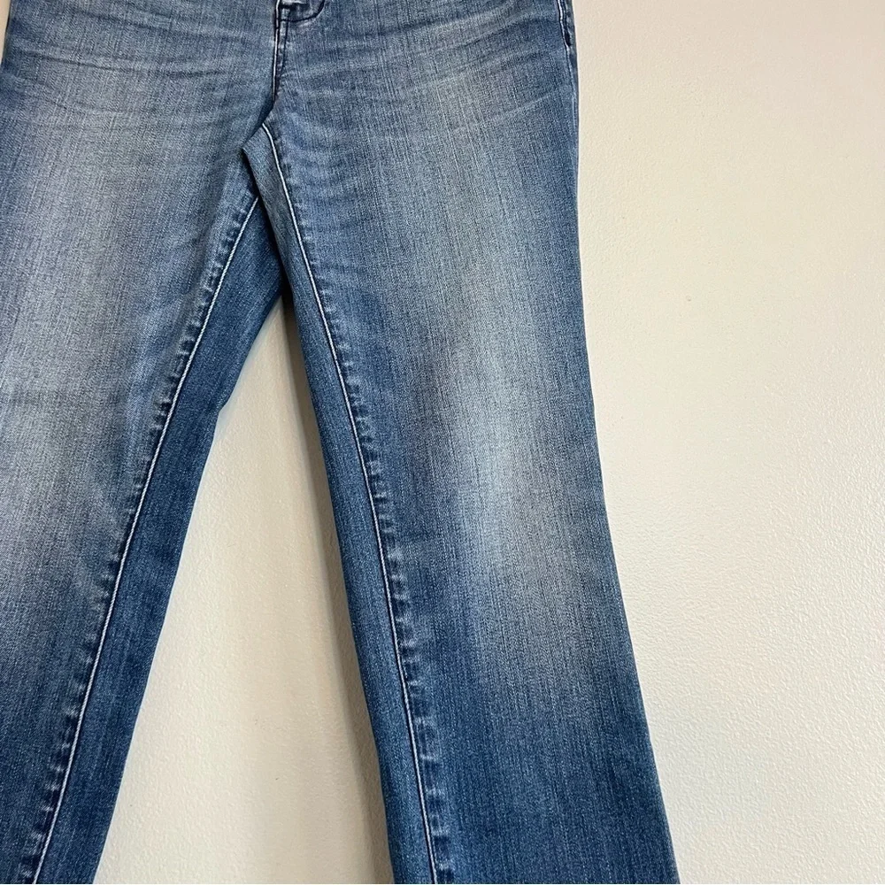 Madewell Womens Skinny Skinny Whiskering Stone Wash Jeans in Blue Size 28